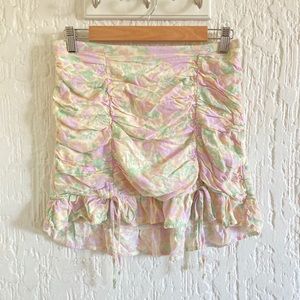 Wild Fable Floral Print Mini Skirt Size Medium